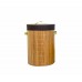 Set of 3 Laundry Hampers Bamboo Round Wicker Clothes Bin Baskets Storage Bin Organizers Folding Basket 100207